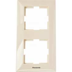Вертикальная двухместная рамка Panasonic