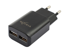 Зарядное устройство Vixion L2 2xUSB 1.2A Black GS-00008589