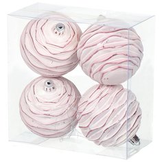 Елочный шар rose pink SYQC-0121119, 4 шт, 8 см
