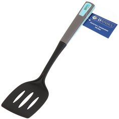 Лопатка нейлон, 34.5 см, с прорезями, навеска, Daniks, Грей, Y4-4957