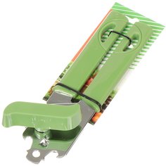 Ключ консервный с пластиковыми ручками, зеленый, навеска, Бабочка, YW-CO32G/D-034G