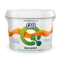 Краска воднодисперсионная, Formula Q8, фасадная, матовая, 13 кг