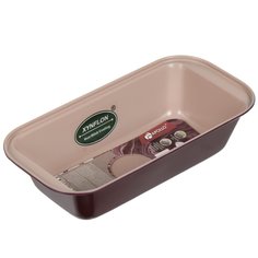 Форма для выпечки 13х25.4х5.6 см, антипригарное покрытие, прямоугольная, Apollo, Satin touch, STT-315