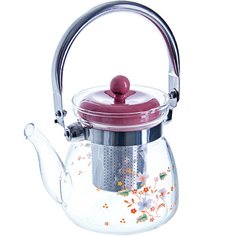 Чайник заварочный стекло, 0.6 л, с ситечком, Mayer & Boch, 26961