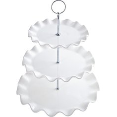 Ваза для конфет, 3 яруса, керамика, 18.5 см, 23.5 см, 28 см, Loraine, 28953