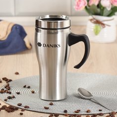 Термокружка нержавеющая сталь, 0.4 л, Daniks, SL-210