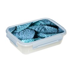 Контейнер пищевой пластик, 1.1 л, прямоугольный, Violet, Мята, 39311132