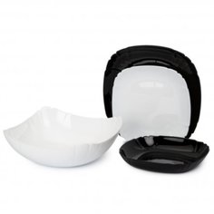 Сервиз столовый стекло, 19 предметов, на 6 персон, Luminarc, Lotusia Black & White, Q3022