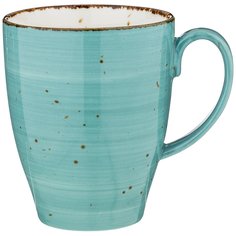 Кружка фарфор, 400 мл, Nature, Bronco, 263-1040, бирюзовая