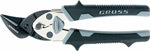 Ножницы по металлу Gross 78359 PIRANHA,185мм,прямой и левый рез,сталь-СrM,двухкомпонентные рукоятки