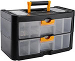 Ящик для инструментов Deko DKTB19 2 выдвижных ящика (40х20х24см) черно-желтый ДЕКО