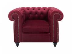 Кресло chester classic (ogogo) красный 107x75x80 см.