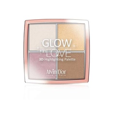 ALVIN DOR Пудровый хайлайтер для лица GLOW in LOVE