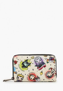 Кошелек Loungefly POP Disney Villains Tattoo AOP Zip Around Wallet WDWA1857