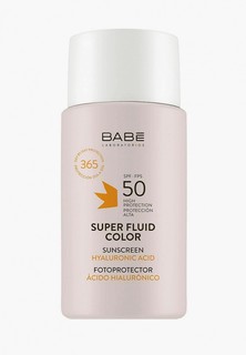 Флюид для лица Babe Laboratorios солнцезащитный с тонирующим эффектом с защитой SPF-50, 50 мл