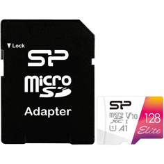 Карта памяти Silicon Power microSDXC 128GB с адаптером