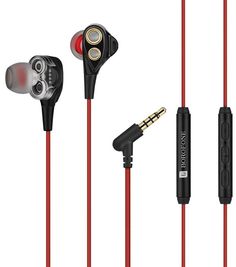 Наушники Borofone BM6 с микрофоном Red