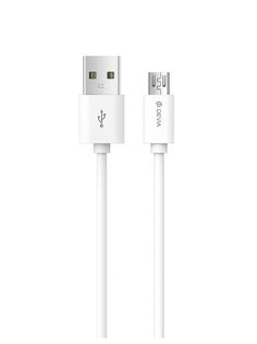 Кабель Devia Micro USB Smart Cable - White
