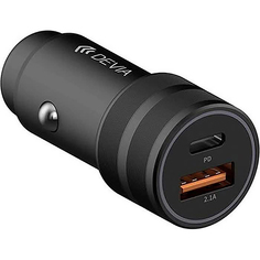Автомобильное зарядное устройство Devia Traveller Series 2USB - Black