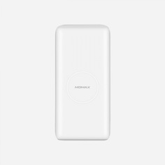 Внешний аккумулятор Momax Q.Power2 Wireless Battery 10000 mAh - White