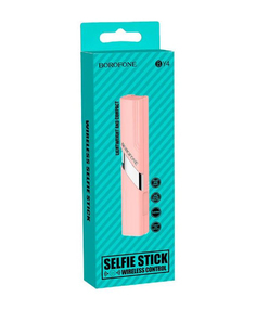 Монопод Borofone BY4 Wireless Selfie Stick - Pink