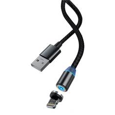 Кабель Devia Gracious Series Magnetic Charging Cable for Lightning - Black, Чёрный
