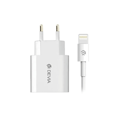 Сетевое зарядное устройство Devia Smart Charger Suit 10W с кабелем Lightning MFi - Белый