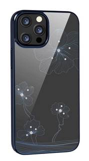 Чехол Devia Crystal Flora Case для iPhone 13 Pro Max - Navy Blue, Синий