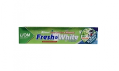 Зубная паста для защиты от кариеса LION Thailand Fresh & White прохладная мята