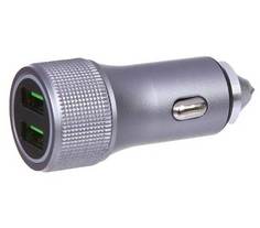 Автомобильное зарядное устройство Wiiix UCC-4-2-08 3A+2A QC универсальное серебристый