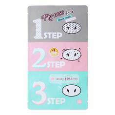 3-х ступенчатый набор средств для очистки пор Holika Holika Pig-nose Clear Black Head 3-step Kit 7г*3 шт