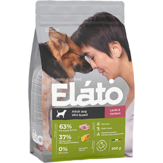 Корм для собак Elato Holistic для мелких пород, ягненок с олениной 500 г