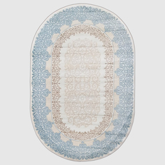 Ковер Sofia Rugs Nova овальный бело-голубой 80x150 см