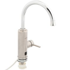 Смеситель для раковины, Solone, короткий излив, с водонагревателем проточного типа, бежевый/хром, EC-330