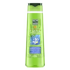 Шампунь Чистая линия, Объем Пшеница и лен, для тонких волос, 400 мл