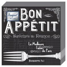 Салфетки бумажные Bouquet, de Luxe Bon Appetit, 25 шт, 3 слоя, 24х24 см, 37437