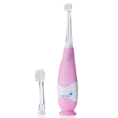 BabySonic звуковая зубная щетка, 0-3 года, розовая