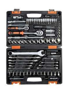 Набор инструментов Вихрь 73/6/7/3 1/2&quot;, 1/4&quot;, CrV, в кейсе 82 предм