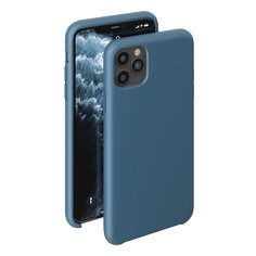 Чехол Deppa Liquid Silicone Case для Apple iPhone 11 Pro Max синий картон 87314