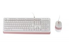 Набор клавиатура+мышь A4Tech Fstyler F1010 White/Pink