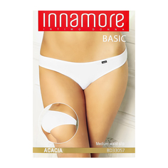 Трусы женские INNAMORE UNDERWEAR cлипы средней посадки из хлопка bianco, 2