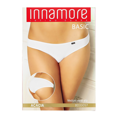 Трусы женские INNAMORE UNDERWEAR cлипы средней посадки из хлопка nero, 2