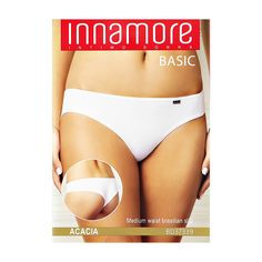 Трусы женские INNAMORE UNDERWEAR бразилиано средней посадки из хлопка nero, 3