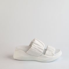 Белые кожаные сабо Calipso