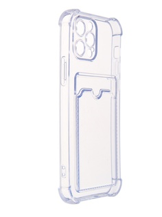 Чехол LuxCase для APPLE iPhone 12 Pro TPU с картхолдером Light-Blue 63523
