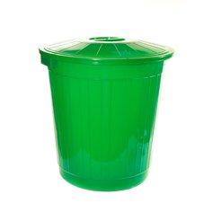 Бак для мусора пластик, 70 л, с крышкой, 54х54х53 см, Элластик-Пласт