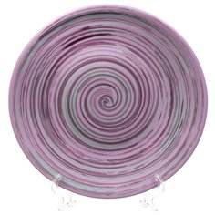 Тарелка обеденная, керамика, 22 см, круглая, Лаванда, Борисовская керамика, ЛАВ00014174