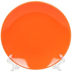 Тарелка обеденная, керамика, 20 см, круглая, Палитра, FP8or, оранжевая
