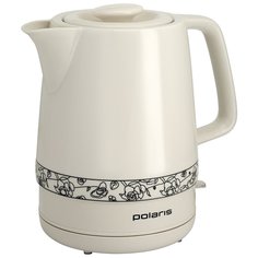 Чайник электрический Polaris, PWK 1731CC, 1.7 л, 2200 Вт, скрытый нагревательный элемент, керамика