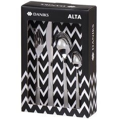 Набор столовых приборов нержавеющая сталь, 24 предмета, Daniks, Alta